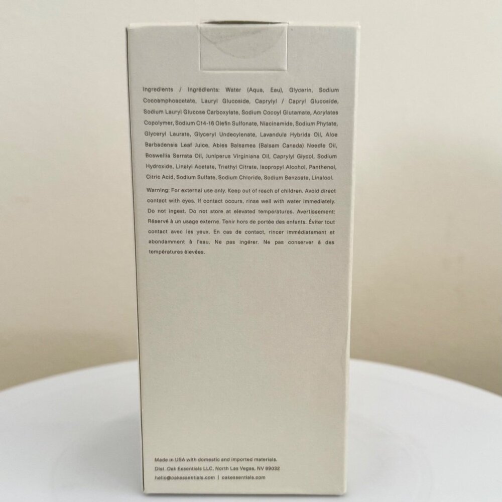 Oak Essentials Pure Gel Cleanser 8oz Gentle Hydrating Face Wash Clean Skincare - Picture 3 of 7